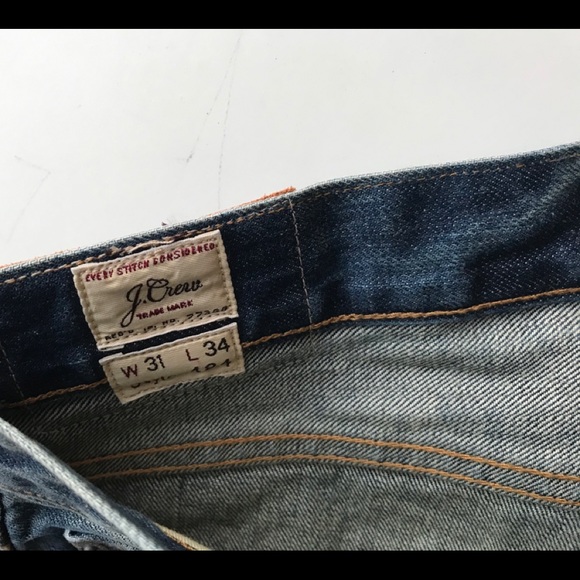 J Crew 484 Gotham Wash Kaihara Denim 31x34 - Picture 5 of 8
